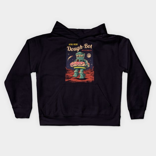 Dough Bot Kids Hoodie by Vincent Trinidad Art